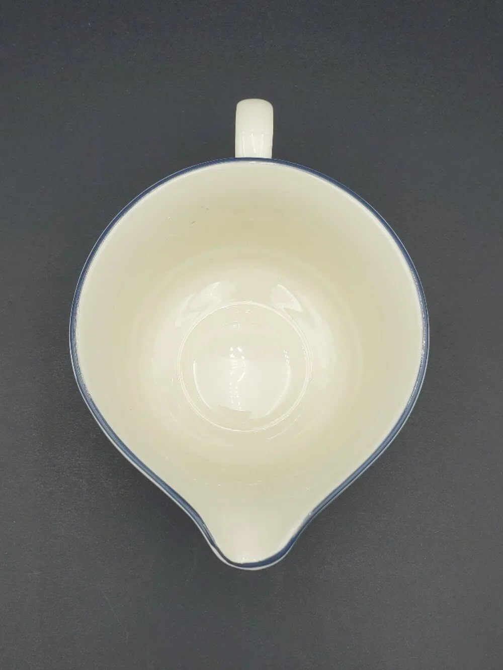 Lenox Poppies on Blue Open Sauce Boat Chinastone Gravy Boat Large Creamer